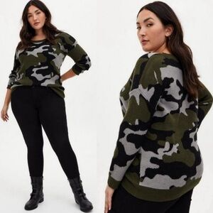 Camouflage Knit Sweater